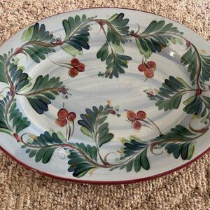 Gail Pittman 13" Oval Platter, NEW